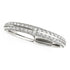 14k White Gold Two-Row Pave Set Diamond Wedding Band (1/4 cttw) by Bids.com