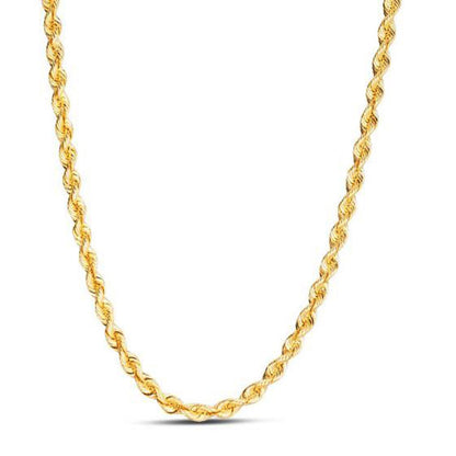 14k Yellow Gold Light Rope Chain (4.30 mm) by Bids.com