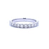 Natural .75ct Diamond Wedding Band Ring 14KT White Gold by Bids.com