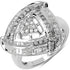 1.23 Carat Genuine White Diamond .925 Sterling Silver Ring by Bids.com