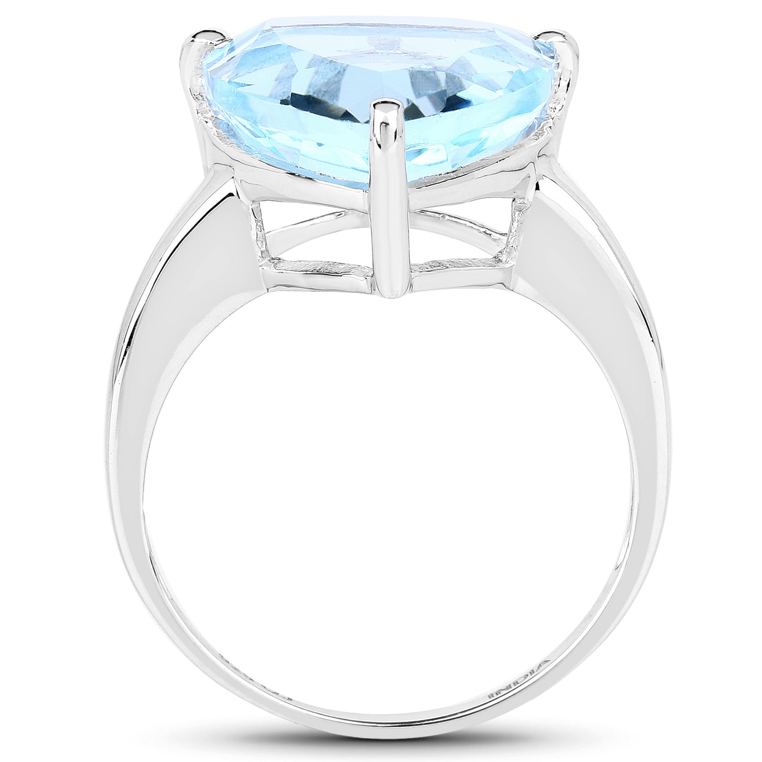9.00 Carat Genuine Blue Topaz .925 Sterling Silver Ring by Bids.com