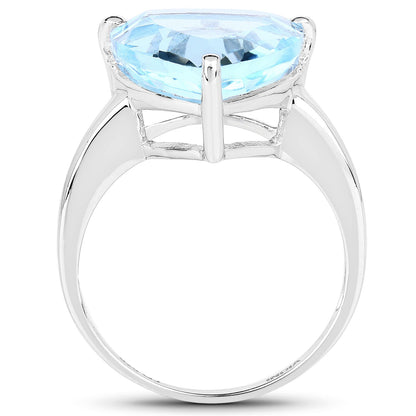 9.00 Carat Genuine Blue Topaz .925 Sterling Silver Ring by Bids.com