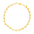 14k Yellow Gold 7 inch Mirrored Heart Chain Bracelet  DestGlow