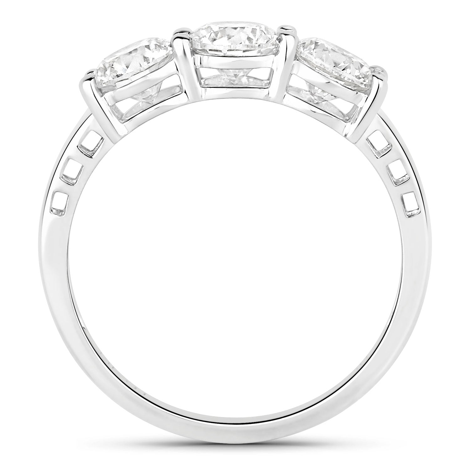 1.50 Carat Genuine Lab Grown Diamond 14K White Gold Ring by Bids.com