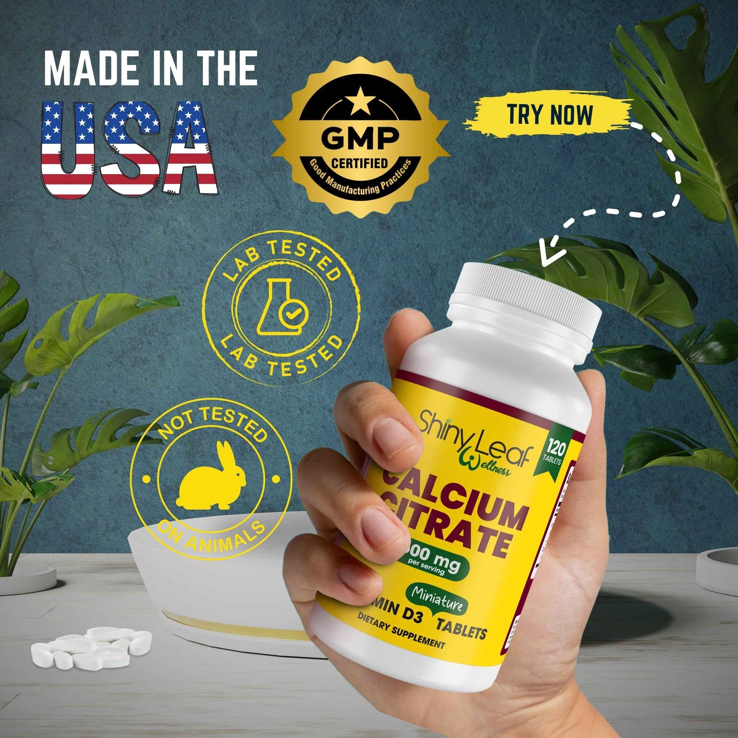 Bariatric Calcium Citrate Minis 600mg Tablets with Vitamin D3