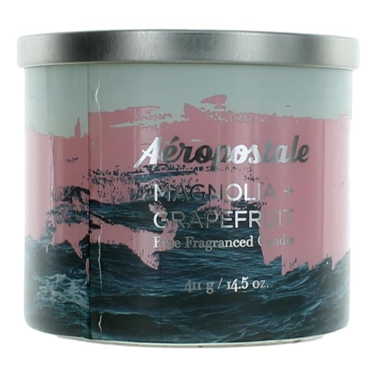 Aeropostale 14.5 oz Soy Wax Blend 3 Wick Candle- Magnolia &amp; Grapefruit by Avera Group