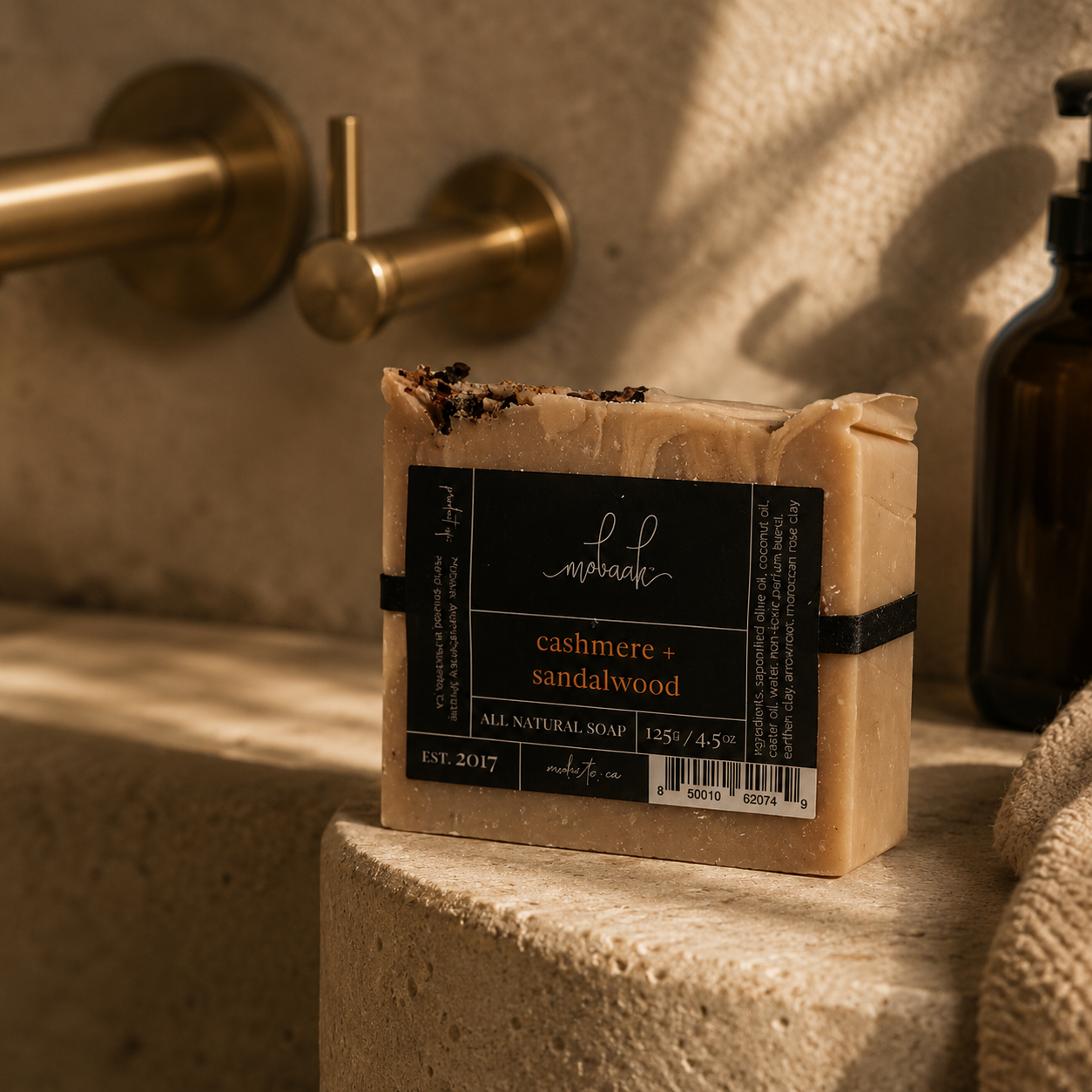 Cashmere + Sandalwood- All Natural Soap by Mobaak Aromatherapy Shoppe