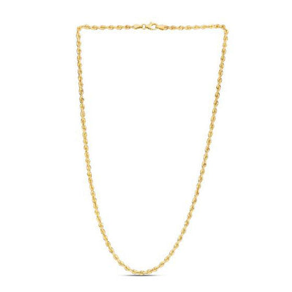 14k Yellow Gold Light Rope Chain (3.00 mm)  DestGlow