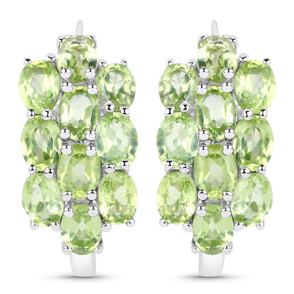 8.84 Carat Genuine Peridot .925 Sterling Silver 3 Piece Jewelry Set (Ring, Earrings, and Pendant w/ Chain) by Bids.com