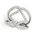 14k White Gold Entwined Design Diamond Dual Band Ring (3/4 cttw) by Bids.com