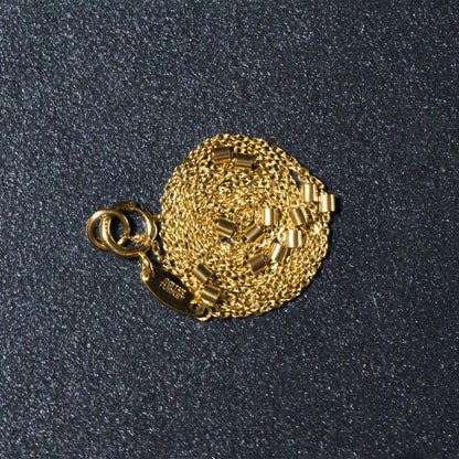 Bead Links Pendant Chain in 14k Yellow Gold (1.5mm) by Bids.com