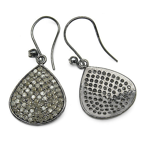 2.61 Carat Genuine Diamond .925 Sterling Silver Earrings by Bids.com
