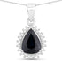 2.09 Carat Genuine Blue Sapphire and White Diamond 14K White Gold Pendant by Bids.com