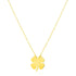 14K Yellow Gold Four Leaf Clover Necklace by Bids.com