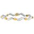 Original Classics 10K Two-Tone Gold Baguette Cut Diamond Spiral Bracelet (2.00 cttw, H-I Color, I1-I2 Clarity) by Bids.com
