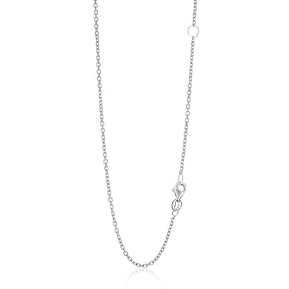 14k White Gold Adjustable Cable Chain 1.5mm  DestGlow