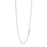 14k White Gold Adjustable Cable Chain 1.5mm  DestGlow