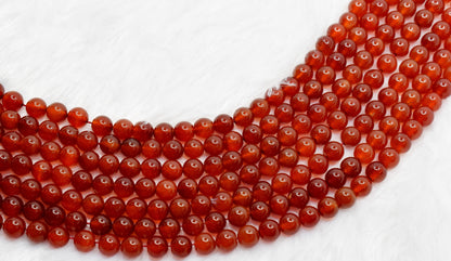 Red Onyx Beads, Natural Round Crystal Beads 4mm to 12mm  DestGlow