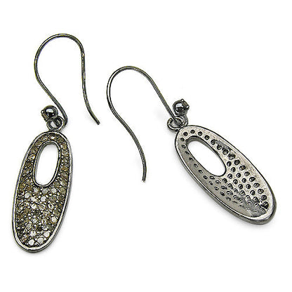1.20 Carat Genuine Diamond .925 Sterling Silver Earrings by Bids.com