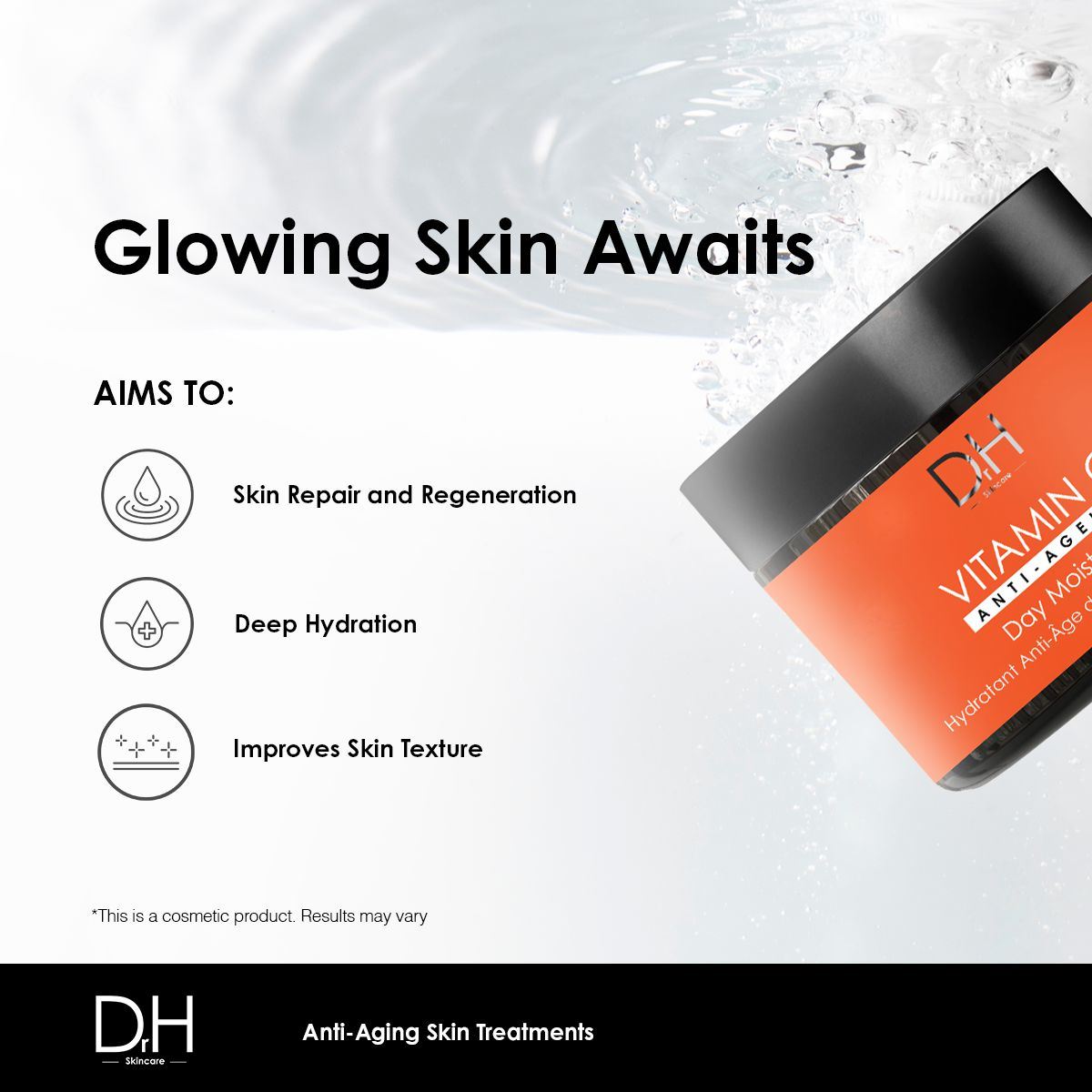 Dr H Vitamin C Anti-Ageing Day Moisturiser 60ml by skinChemists US