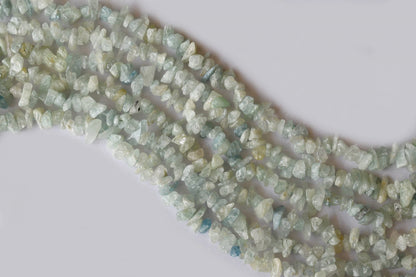 Uncut Raw Amazonite Crystal Chip Beads for Necklace (Alignment Of Chakra and Trust)  DestGlow