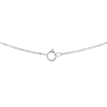 IGI Certified 10K White Gold 1/2 cttw Lab Grown Oval Shape Solitaire Diamond East West 18" Pendant Necklace (E-F Color, VS1-VS2 Clarity) by Bids.com
