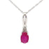 .02ct Ruby Diamond Fashion Pendants 10KT White Gold by Bids.com