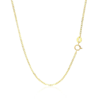 10k Yellow Gold Mariner Link Chain 1.2mm  DestGlow