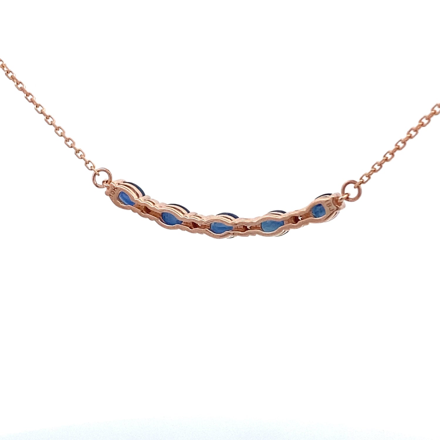.73ct Sapphire Diamond Fashion Pendants 10KT Rose Gold by Bids.com