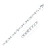 Rhodium Plated 4.7mm Sterling Silver Curb Style Chain by Bids.com