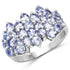 2.80 Carat Genuine Tanzanite .925 Sterling Silver Ring  DestGlow
