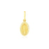 14k Yellow Gold Oval Religious Medal Pendant  DestGlow