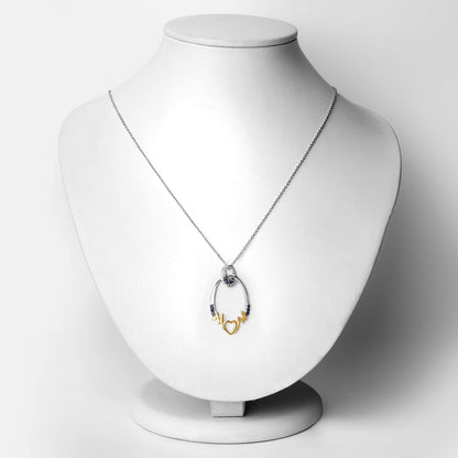 0.18 Carat Genuine Blue Sapphire .925 Sterling Silver Pendant by Bids.com
