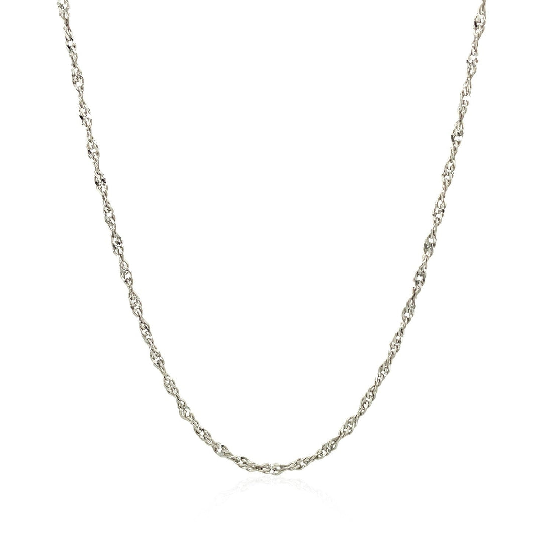 Sterling Silver 1.6mm Singapore Style Chain by Bids.com