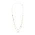 18K Rose Gold 1/2 Cttw Diamond and Freshwater Pearl Double Strand Station Necklace (G-H Color, SI1-SI2 Clarity) - Adjustable up to 16" to 20" by Bids.com