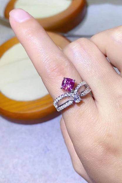 At Your Best 1 Carat Pink Pink Sparkala™ Ring (Platinum Over Pure Sterling Silver) by Sparkala
