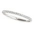 14k White Gold Pave Setting Diamond Wedding Ring (1/8 cttw) by Bids.com