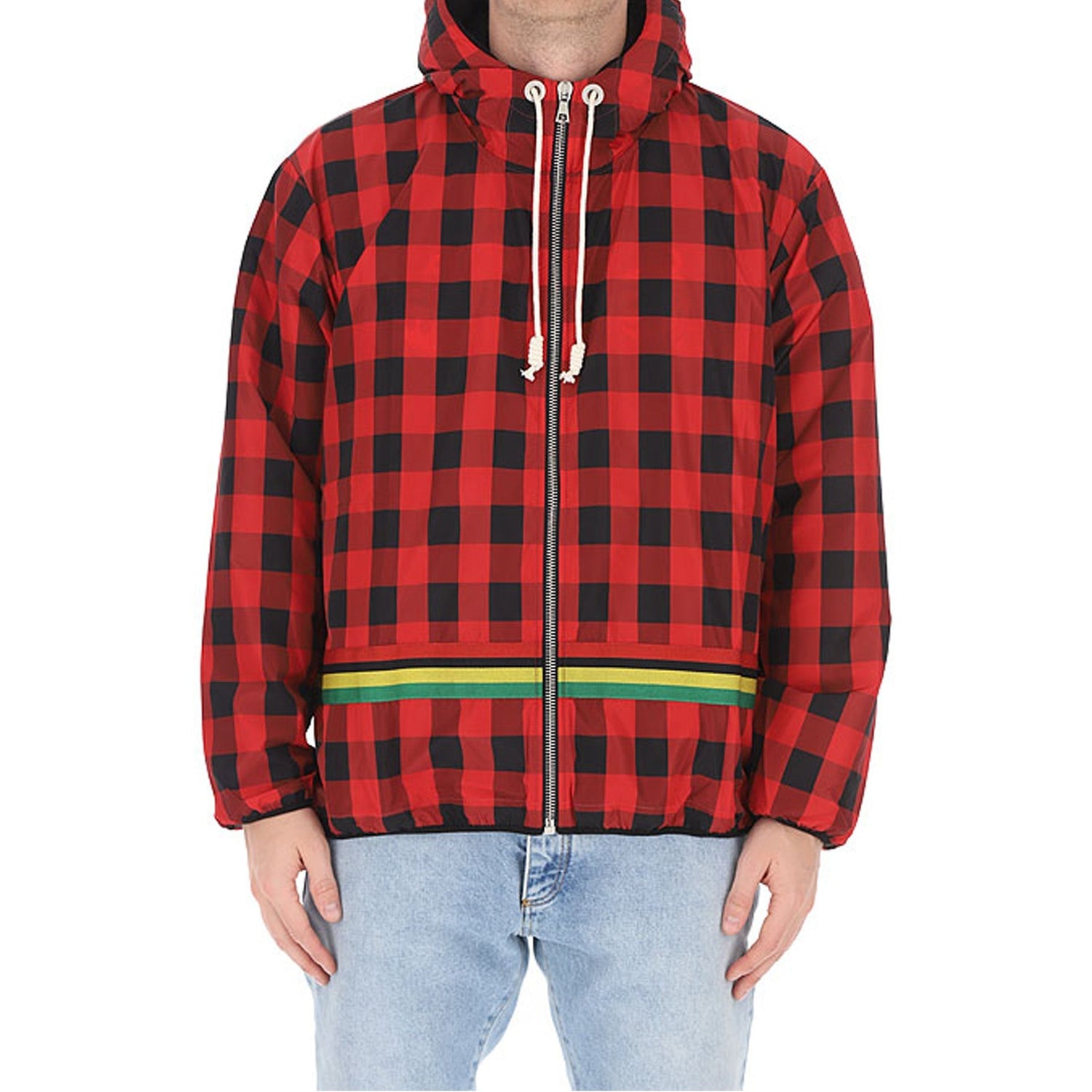 Palm Angels Checked Windbreaker Jacket Men by Luosophy