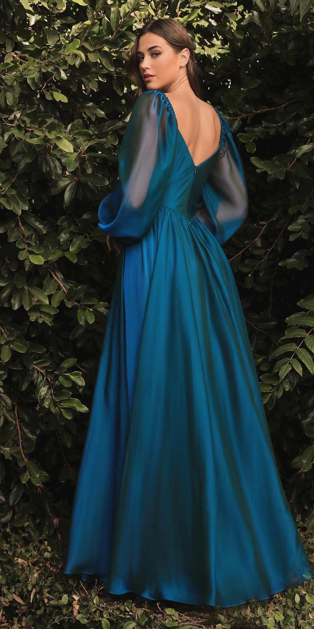 Cinderella Divine CD243 Long Sleeve A-Line Dress by DiscountDressShop