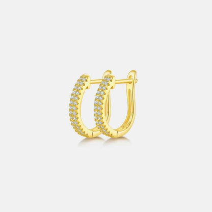 Sparkala™ 925 Sterling Silver Huggie Earrings