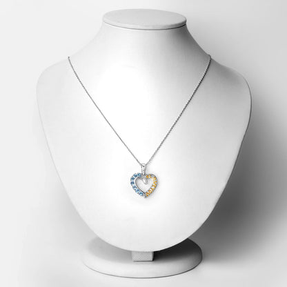 0.84 Carat Genuine Swiss Blue Topaz .925 Sterling Silver Pendant by Bids.com