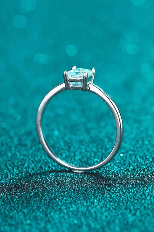 Moissanite Solitaire Ring - 925 Sterling Silver Classic Engagement Ring