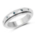 0.14 Carat Genuine Blue Diamond .925 Sterling Silver Ring by Bids.com