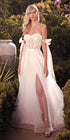 Cinderella Divine CD964W A-Line Boned Bodice Wedding Gown by DiscountDressShop