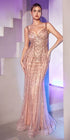 Cinderella Divine CD990 Floor Length Fitted Evening Gown by DiscountDressShop