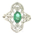 Genuine .70ct Emerald Diamond Ring 10KT White Gold by Bids.com