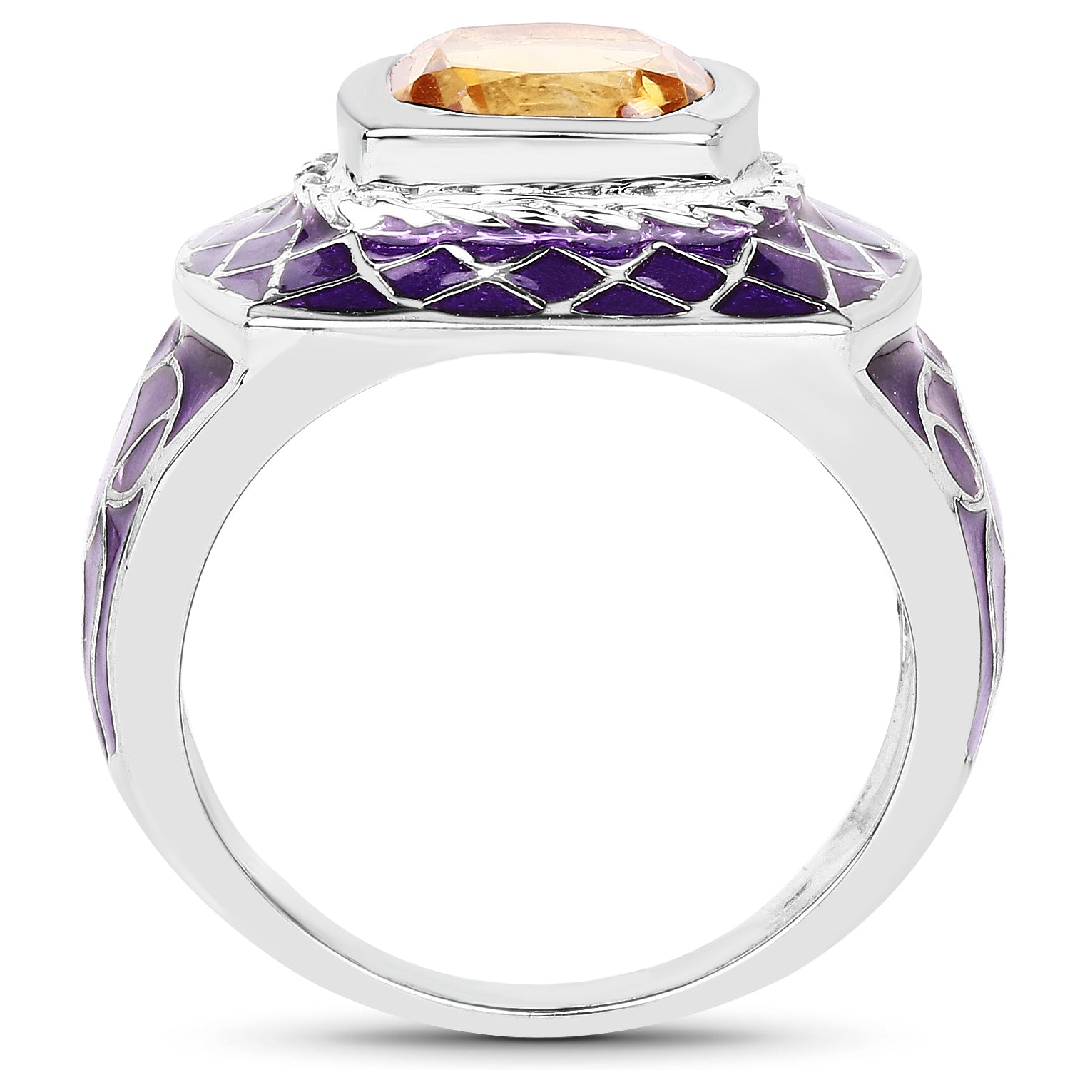 2.00 Carat Genuine Citrine .925 Sterling Silver Ring by Bids.com