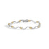 10K Two-Tone 2.00 Cttw Diamond "X" and Wave Link Bracelet (H-I Color, I1-I2 Clarity) - 7" Inches by Bids.com