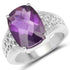 6.50 Carat Genuine Amethyst .925 Sterling Silver Ring by Bids.com