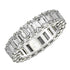 Emerald Cut Lab Grown Diamond Eternity Ring in 14k White Gold (4 cttw FG/VS2) by Bids.com
